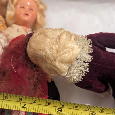 Vintage Doll w/ Crocheted Dress & Formal Dress - Vintage Sweden Doll - Eyes Open & Close