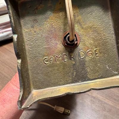 2 Vintage Ceramic and Brass Lamps