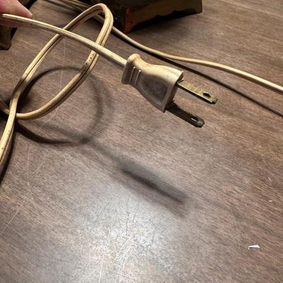 2 Vintage Ceramic and Brass Lamps