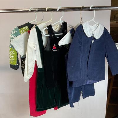 Z717 Vintage Boy Toddler Winter Clothes Lot