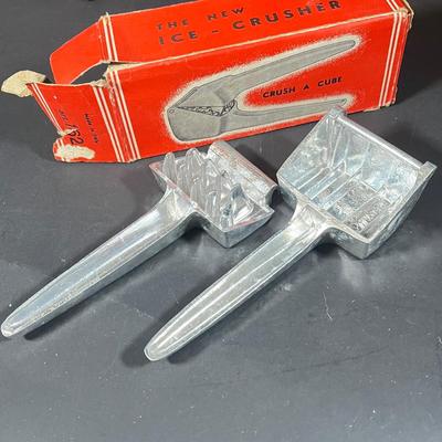 Lot 229: Vintage Cocktail Lot - Silverplate Ice Bucket, MCM Rooster Cocktail Shaker, Bitters Bottles and More