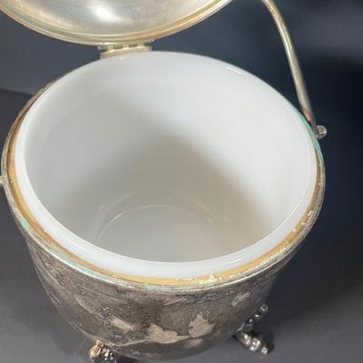 Lot 229: Vintage Cocktail Lot - Silverplate Ice Bucket, MCM Rooster Cocktail Shaker, Bitters Bottles and More