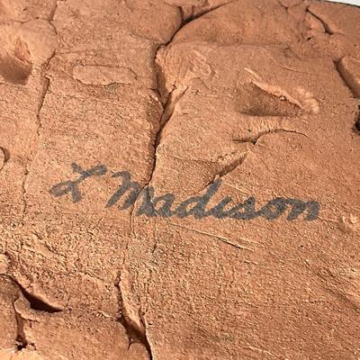 Lot 230: Signed Clay Sculpture