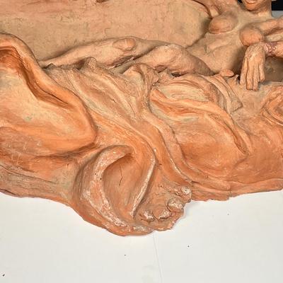 Lot 230: Signed Clay Sculpture