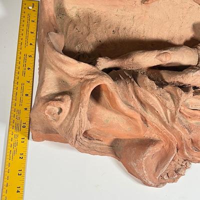 Lot 230: Signed Clay Sculpture