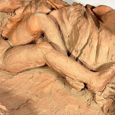 Lot 230: Signed Clay Sculpture