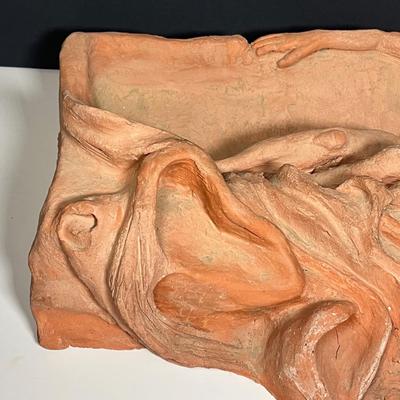 Lot 230: Signed Clay Sculpture