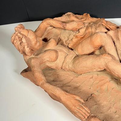 Lot 230: Signed Clay Sculpture