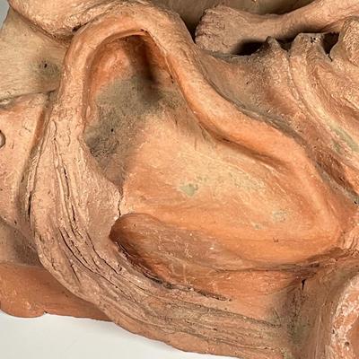 Lot 230: Signed Clay Sculpture