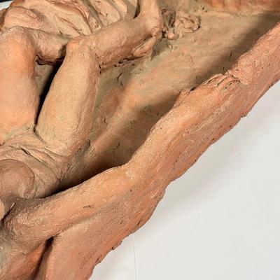 Lot 230: Signed Clay Sculpture
