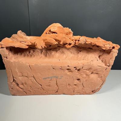 Lot 230: Signed Clay Sculpture