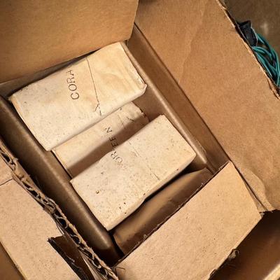 Vintage Sylvania Fluorescent Christmas Bulbs and Sockets