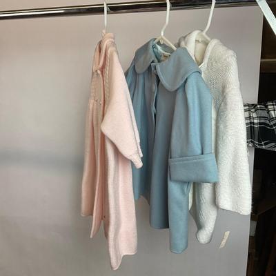 Z719 Vintage Girls Toddler Winter Coats and Clothing Lot