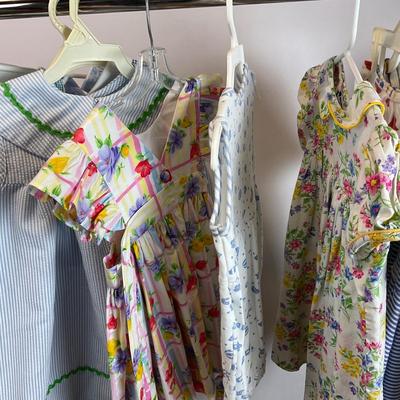 Z722 Vintage Girls Summer Toddler Clothing