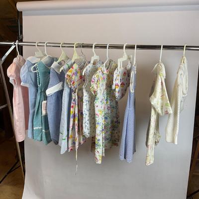 Z722 Vintage Girls Summer Toddler Clothing