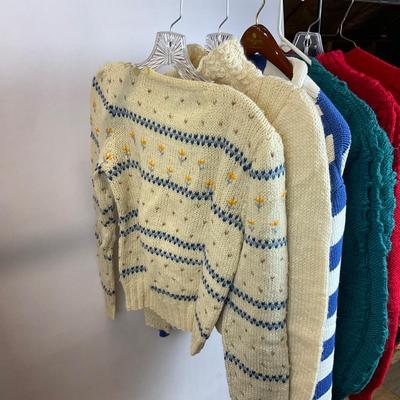 Z725 Lot of Vintage Handknitted Sweater/ Cardigans