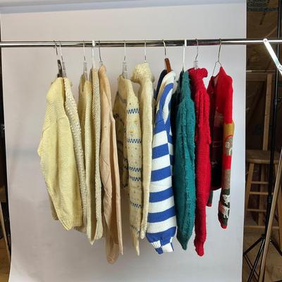Z725 Lot of Vintage Handknitted Sweater/ Cardigans