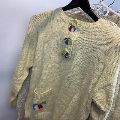 Z725 Lot of Vintage Handknitted Sweater/ Cardigans