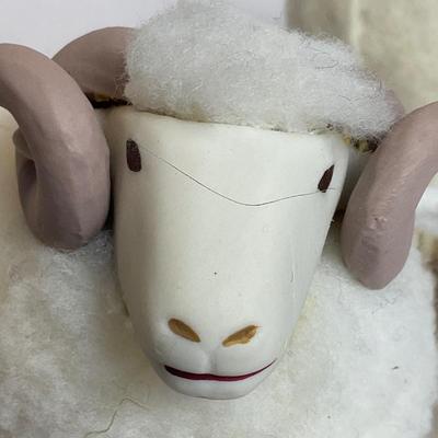 Z736 Handmade and Signed Sheep Figures