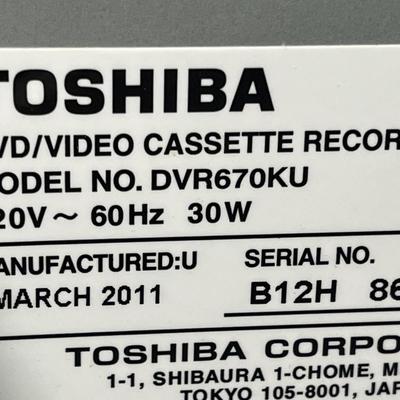 Lot 237: Toshiba DVD Player /VCR Combo - Model DVR670KU