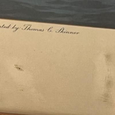 Lot 430: Framed Print of the "Steamship United States" Painted by Thomas Skinner