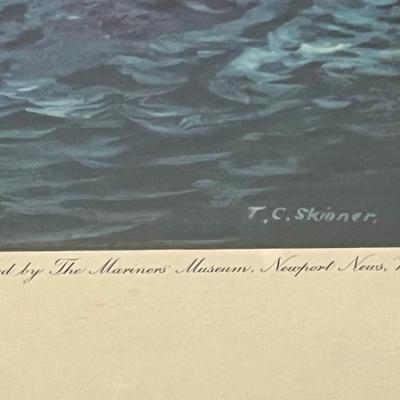 Lot 430: Framed Print of the "Steamship United States" Painted by Thomas Skinner