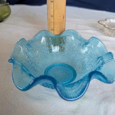 Glass bowls and dish.