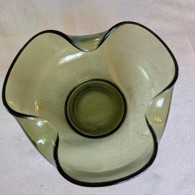 Glass bowls and dish.