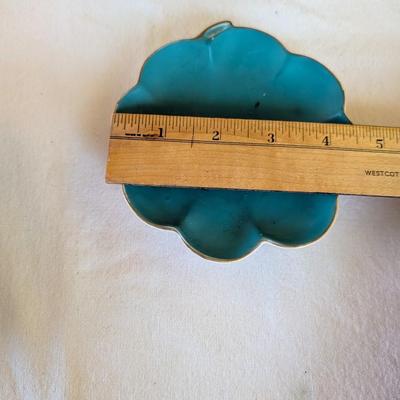 Some beautiful hand painted plates, salt and pepper shakers,