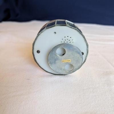 Musical swans, sleeping angel, 40th anniversary plaque, a gold leaf scarf holder.