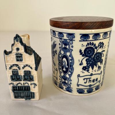 Delfts Tea Canister, Decorative Plates & More (DR-RG)