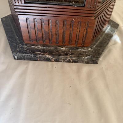 Decorative Bird Cage With Stone Base (LR-MG)