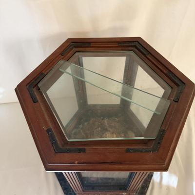 Decorative Bird Cage With Stone Base (LR-MG)