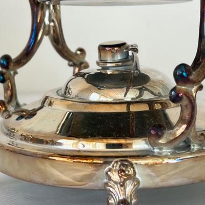 Victorian Style Tilting Tea Kettle & More Silverplate (DR-RG)