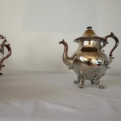 Victorian Style Tilting Tea Kettle & More Silverplate (DR-RG)