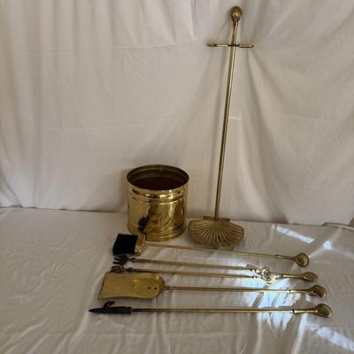 Brass Fireplace Tools (LR-MG)