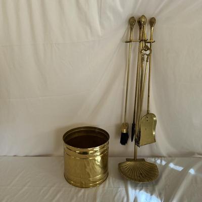 Brass Fireplace Tools (LR-MG)