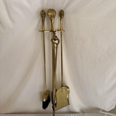 Brass Fireplace Tools (LR-MG)