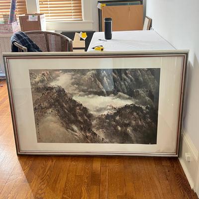 Large Asian Landscape Painting (DR-RG)