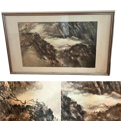 Large Asian Landscape Painting (DR-RG)