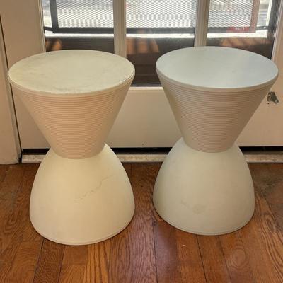Pair of Kartell Prince Aha Style Stools (D-MG)