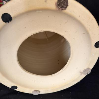 Waverly Seafoam & White Ceramic Garden Stool (D-MG)