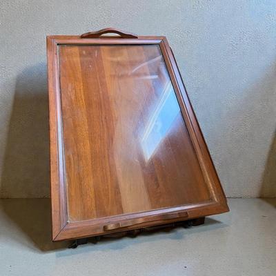 Sale Photo Thumbnail #792: Vintage Tea Cart with Removable Glass Top