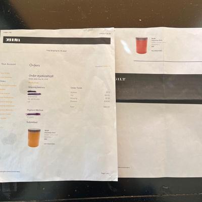 Two Surya Palominas Ceramic Stools (D-MG)