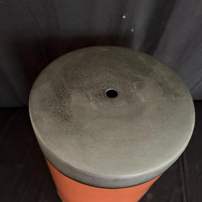 Two Surya Palominas Ceramic Stools (D-MG)