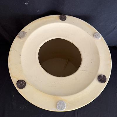 Two Surya Palominas Ceramic Stools (D-MG)