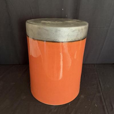 Two Surya Palominas Ceramic Stools (D-MG)