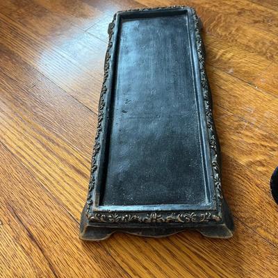 Vintage Asian Chalkware Figure and More (B3-BC)