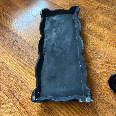 Vintage Asian Chalkware Figure and More (B3-BC)