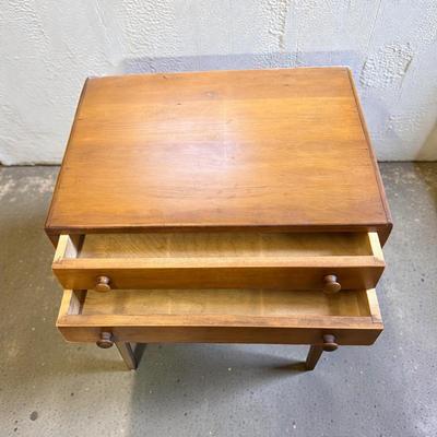 Small Side Table with Two Drawers